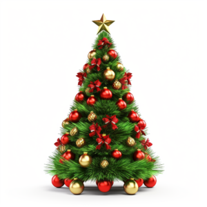 X-mas Tree isolated on white background