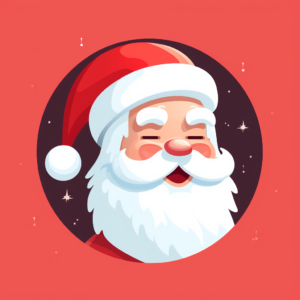 santa claus,flat character, vector image