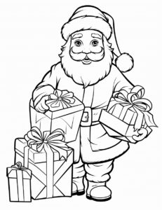 cartoon of a <A>, chistmas, children coloring book page, white background — no color