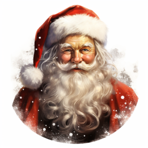 clipart, santa claus, no background