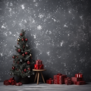christmas wall mockup , christmas backdrop, realistic, photography