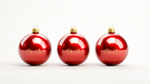 3d christmas decoration icon illustration isolated on white background