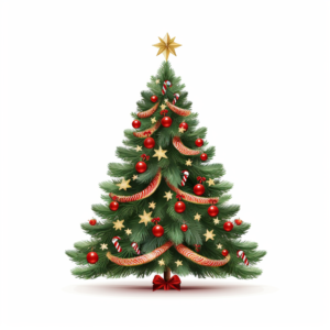 christmas tree clipart, white background - @Royeldesk Digital Agency (relaxed)