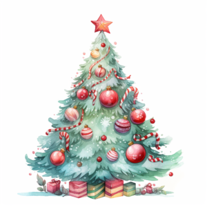 cute christmas clipart, christmas tree