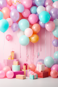 birthday background theme bright colors --ar 2:3 --v 5.2