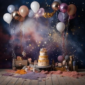 Birthday Cake Smash prop backdrop --v 5.2