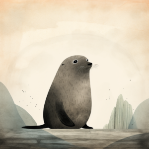 seal in style of Jon Klassen --v 5.2