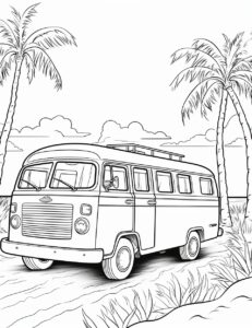 coloring pages featuring travel themed, for kids aged between 2 and 5 years old, white background, no shading, minimalist, --ar 85:110 --v 5.2