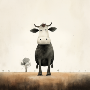 famous cow by jon Klassen --v 5.2