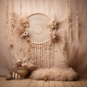 digital backdrop, beige boho --no people, person, woman, man --v 5.2