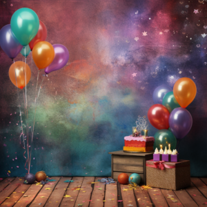 textured background for birthday, vibrant colors --v 5.2