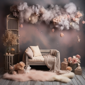 newborn studio photo shoot background, pink — no baby --v 5.2