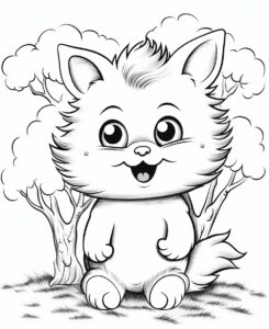 thirty, cartoon style , minimalist drawing , thick outlines , no grey areas , no shadows , white background , no fills ,low details, black and white, coloring book for kid, --ar 9:11 --v 5.2